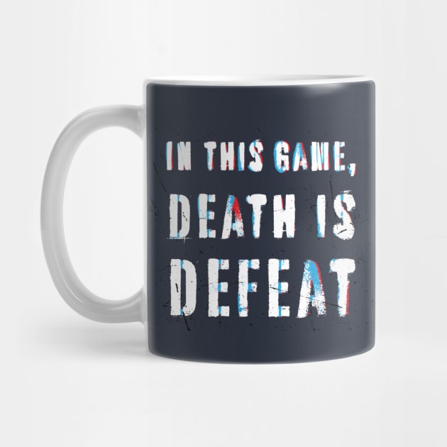 Rebellious Vintage Statement: In This Game, Death Is Defeat by Jiyoun's Store 1